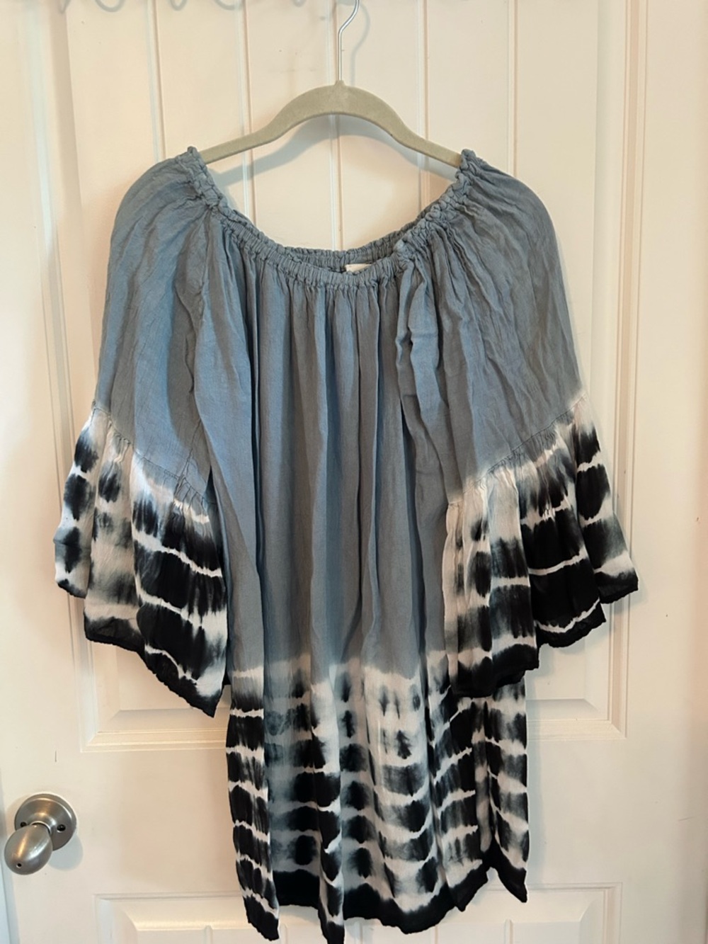 Seven islands Tie-Dye Off-Shoulder cover up